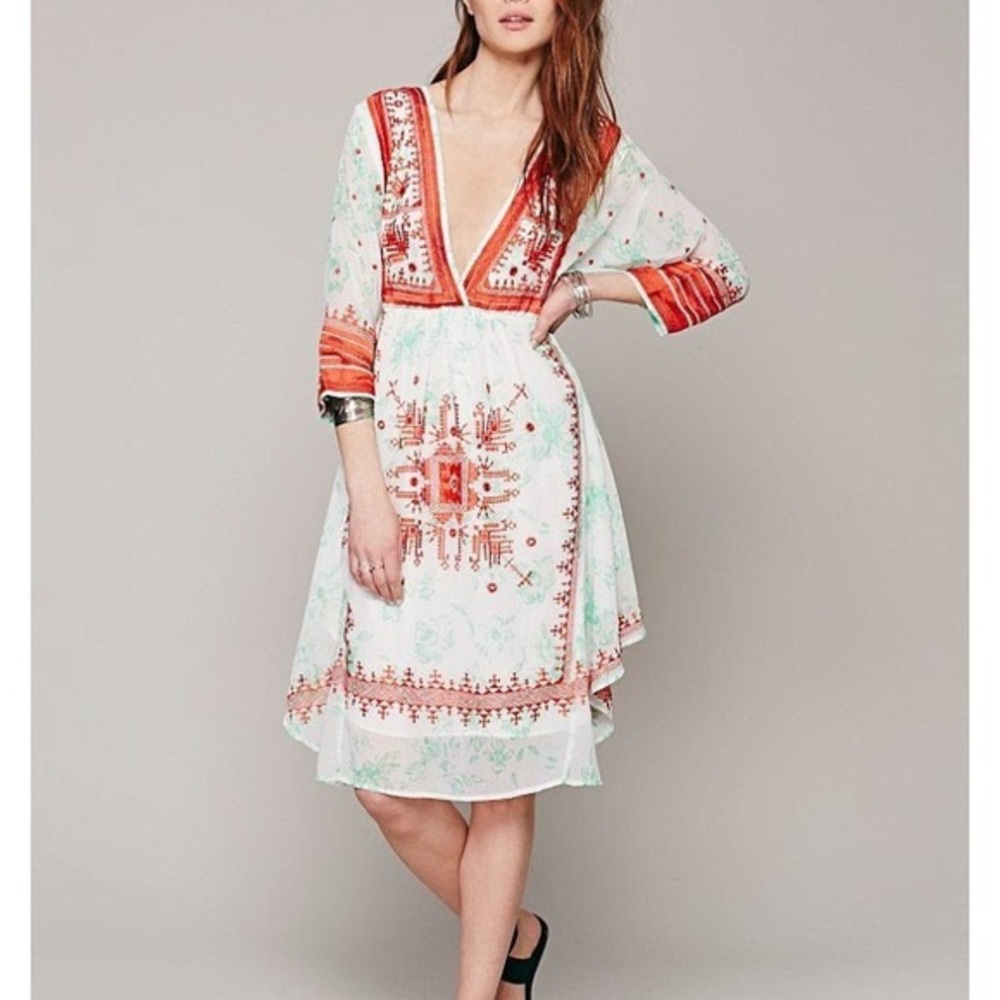 Free people New Romantics flower crown dress.